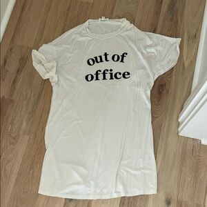 Out of Office White Graphic dress - REVOLVE